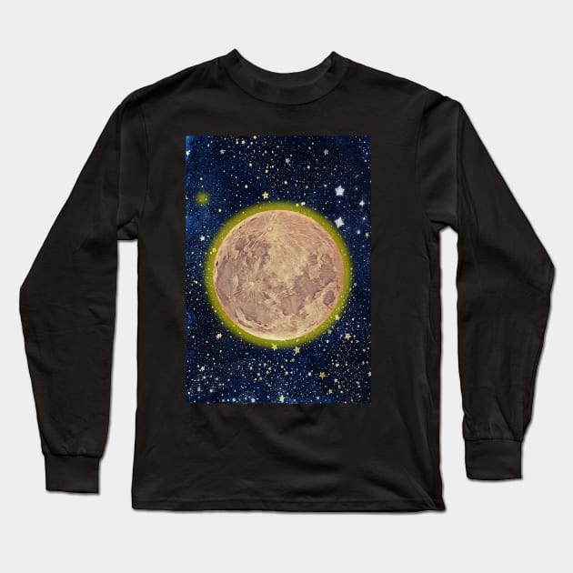 Full moon Long Sleeve T-Shirt by hypnohymn